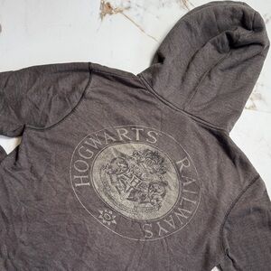 The Wizarding World Of Harry Potter Hogwarts Railway Zip Up Hooded Sweatshirt L